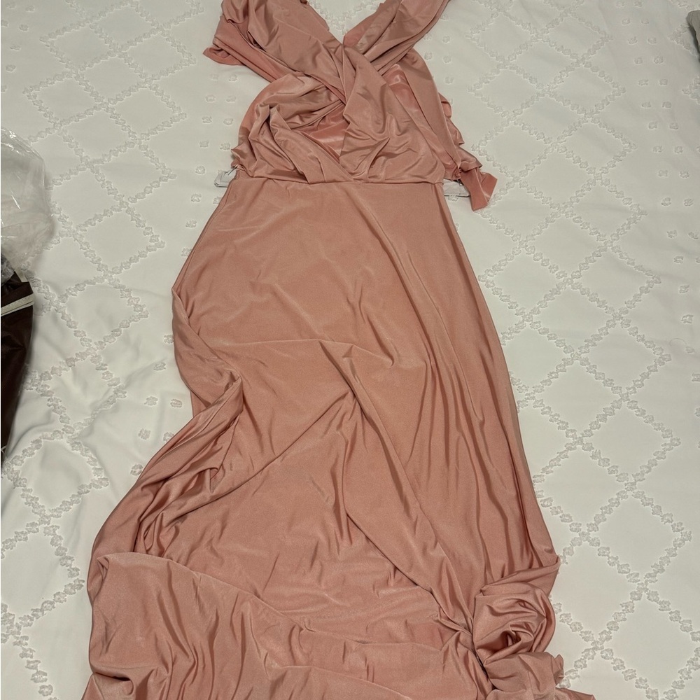 Lulus convertible blush pink Dress - Picture 3 of 5